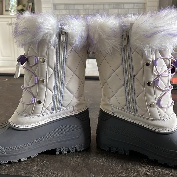 K KomForme Girls Snow Boots Warm Anti-Slip Waterproof Winter Boot - Picture 10 of 11